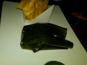 esp1 Crab meat stuffed in banana leaf